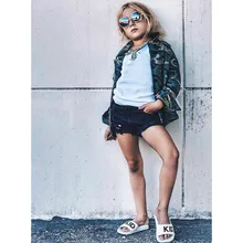 Летние джинсы с дырками для новорожденных мальчиков и девочек, шорты, штаны, одежда, популярные штаны, модные джинсовые шорты, От 0 до 5 лет