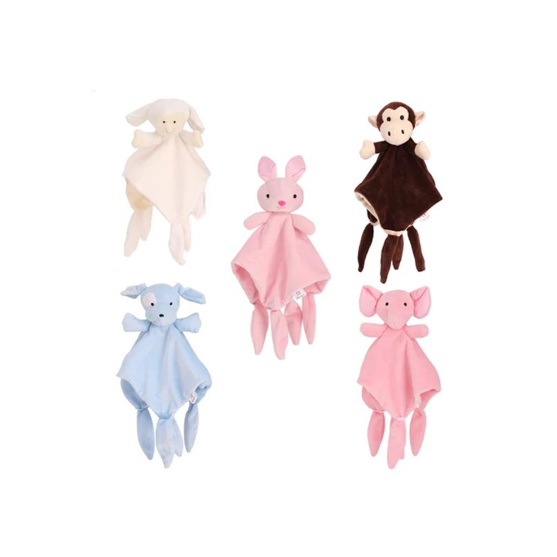 

Apaffa Kawaii Animal Soft Baby Appease Towel Baby Toys Newborn Blankie Towel Educational Rattles Baby Toys 0-12 Month
