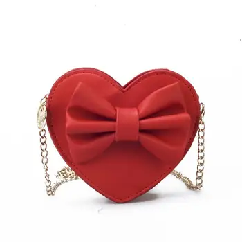 

2018 Cute Handbags For Teen Kids Mini-Hand bag Quality PU Leather Women bag Big Bow Chain Shoulder bag Travel bags Coin Purse