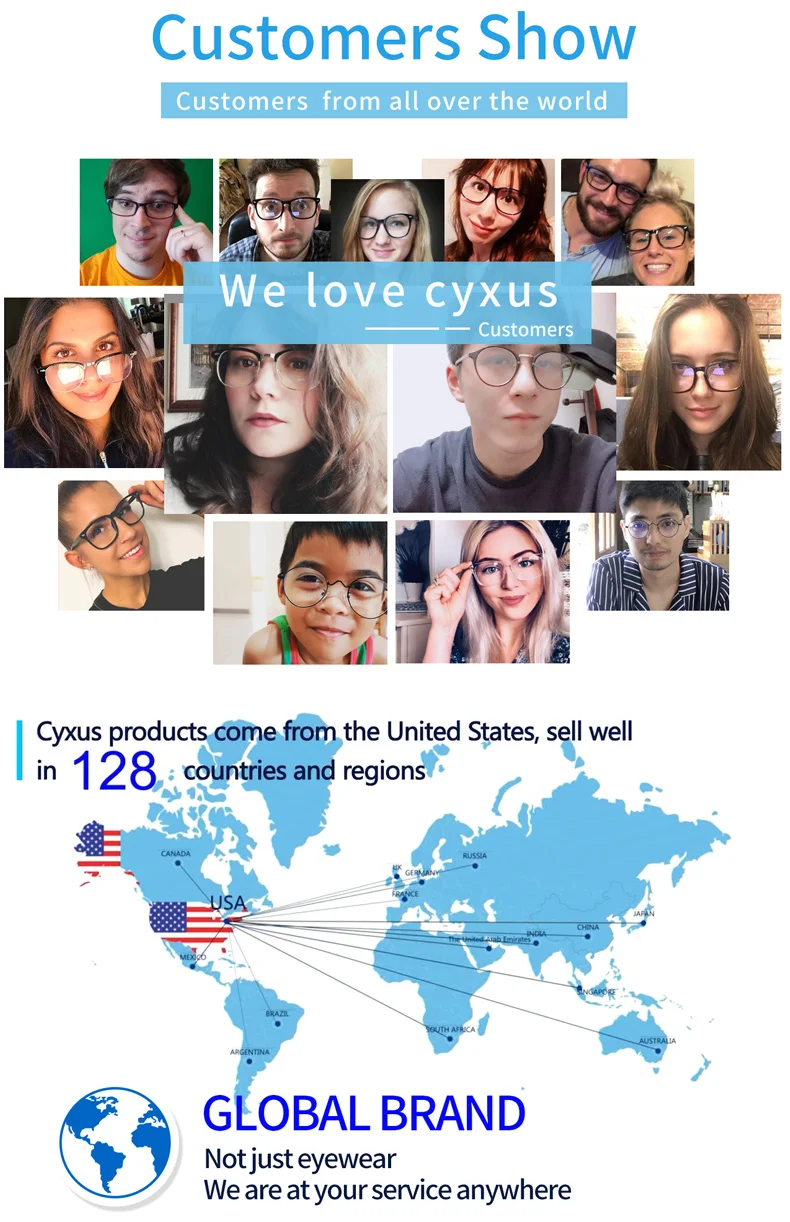 Cyxus Blue Light Blocking Kids Computer Glasses Optical Frame Children Boy Girls Computer Transparent Lens Anti Reflective 6056