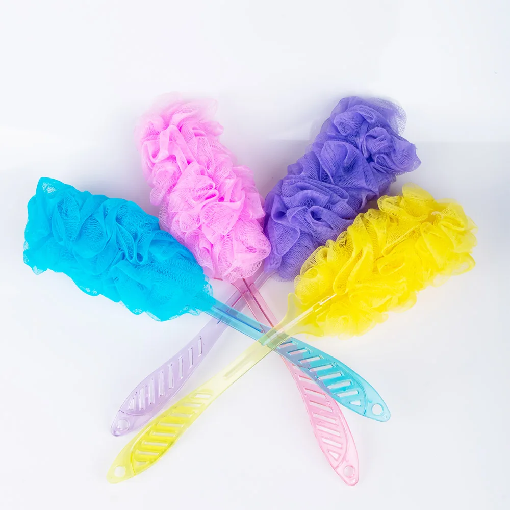 1pc Plastic Long Handle Bath Shower Brush Body Back Washing Scrubber