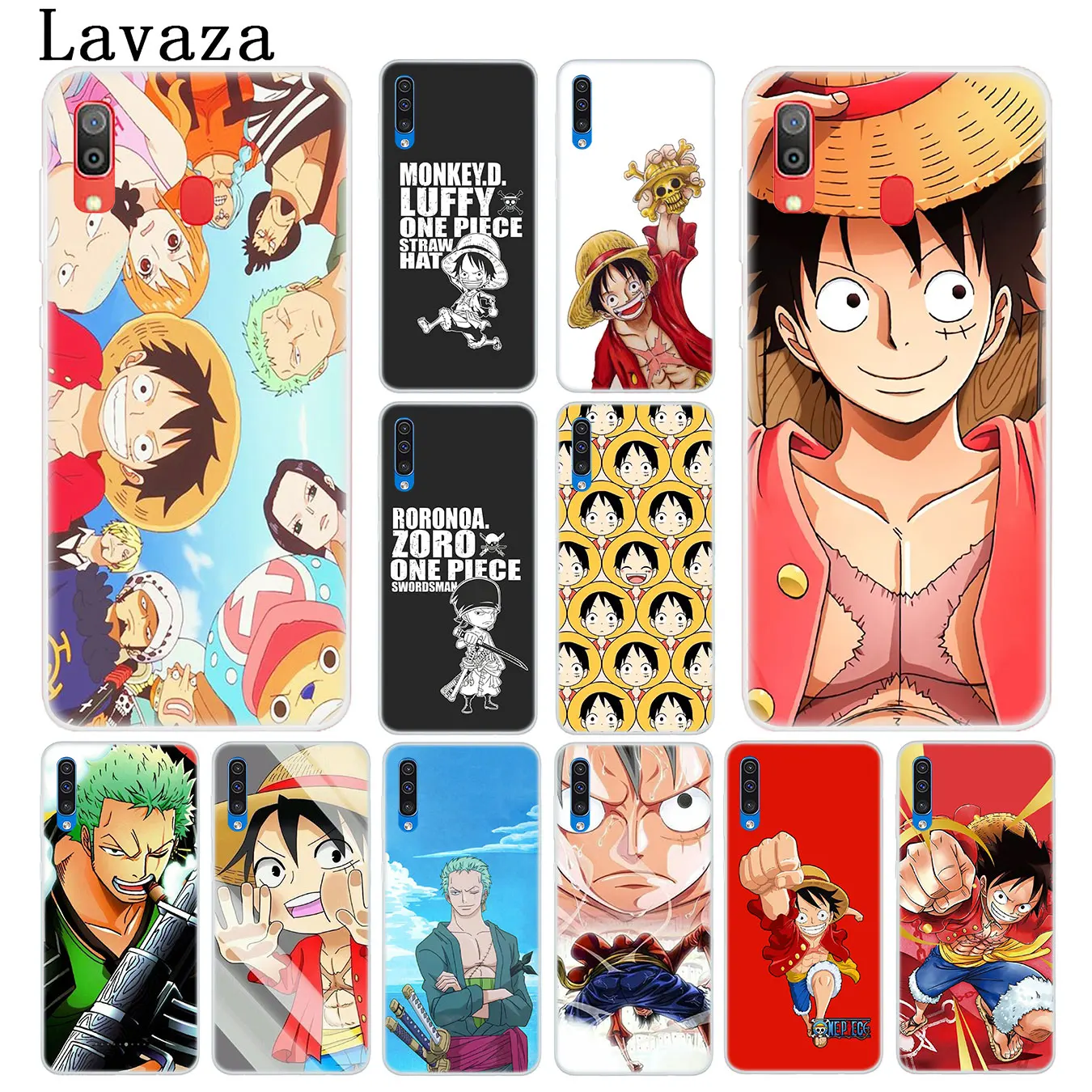 Милый цельный жесткий чехол для телефона Lavaza Luffy Samsung Galaxy A20E M40 M30 M20 M10 A10 A20 A30 A40 A50 A60