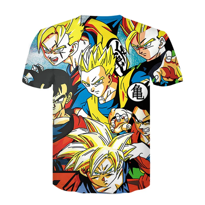 Футболка Dragon Ball DBZ Bulma Super Saiyan vegeta 3D для мужчин и женщин аниме детей Goku Goten Gohan Harajuku