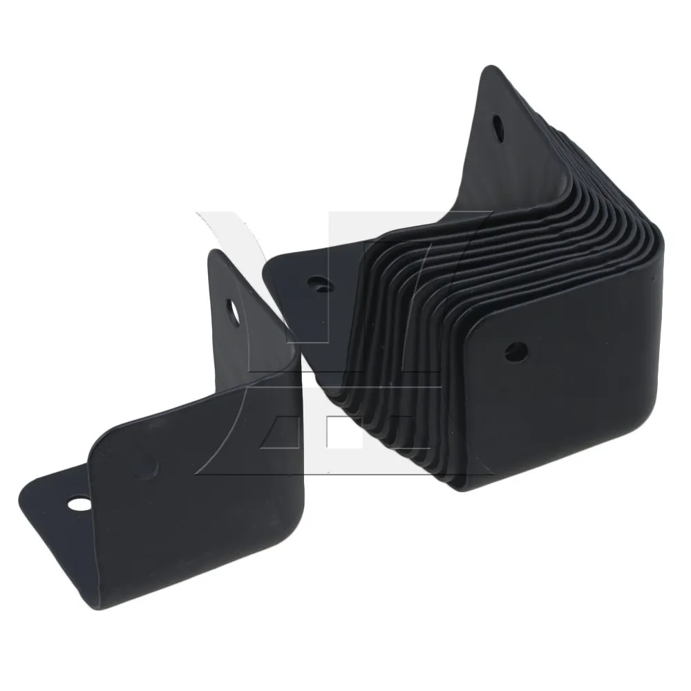 Yibuy 48x48x50mm Black Metal Corner Protector for Speaker Boxes