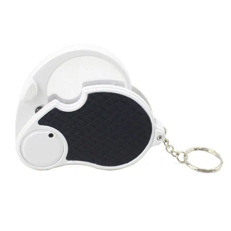 

1PC 5X Pocket Magnifying Glass Handheld With Light Small Folding Hand Held Lighted Magnifier For Reading, Jewelers,Inspection, C