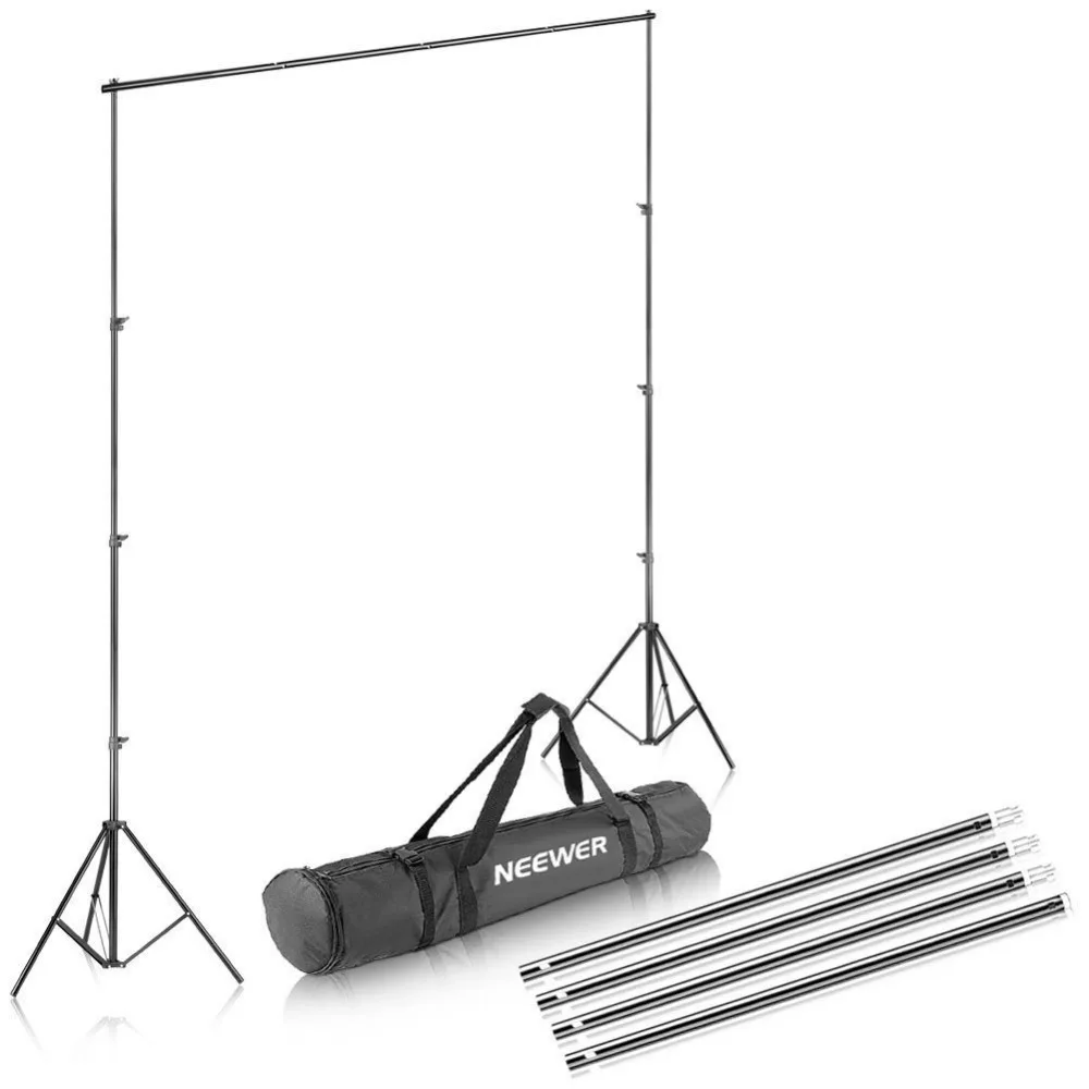 Neewer Background Stand Support System 2 6M X 3M 8 5ft X 10ft Kit With Carrying