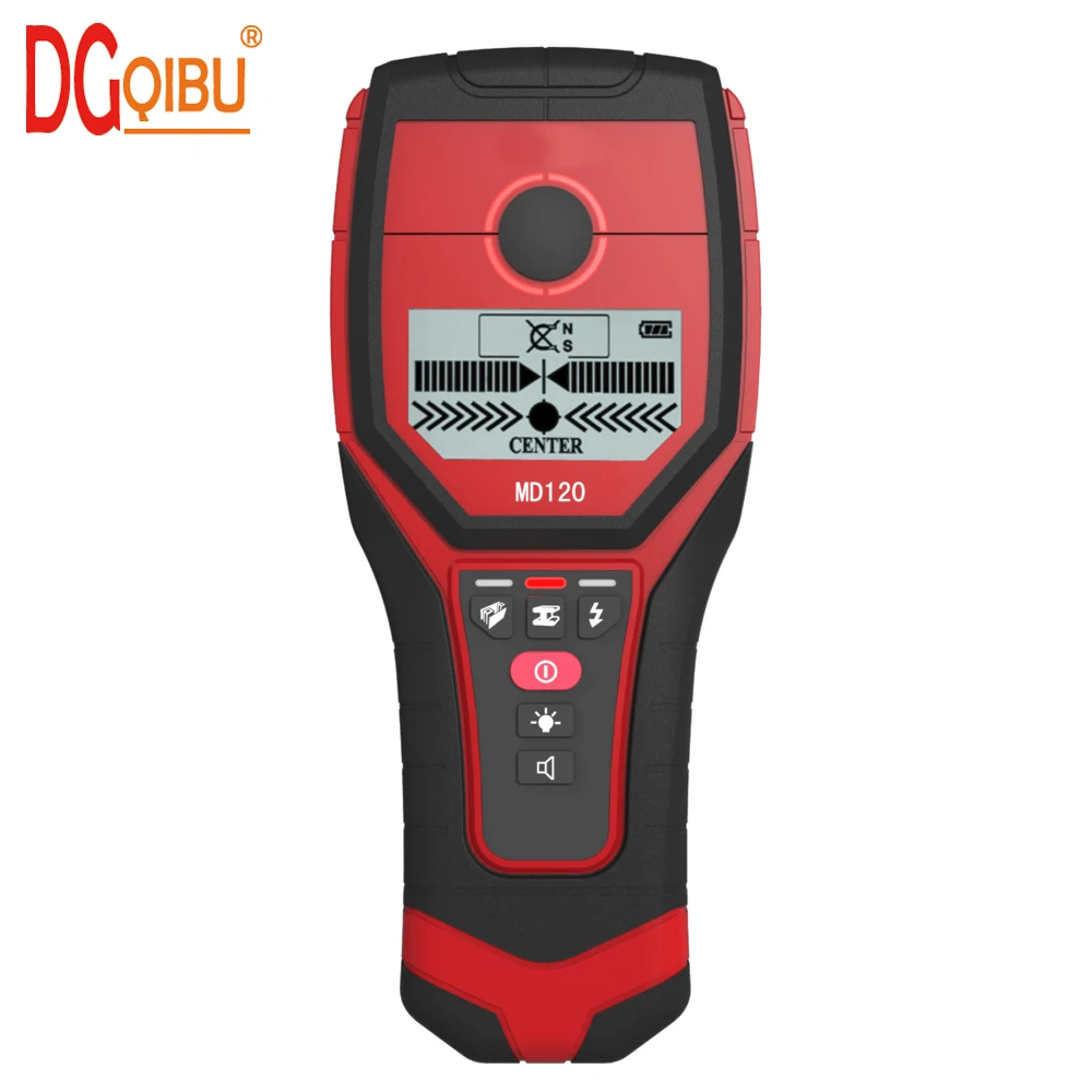 

MD120 Professional Multifunctional Handheld Wall Detector Metal Wood AC Cable Finder Scanner Accurate Wall Diagnostic-tool