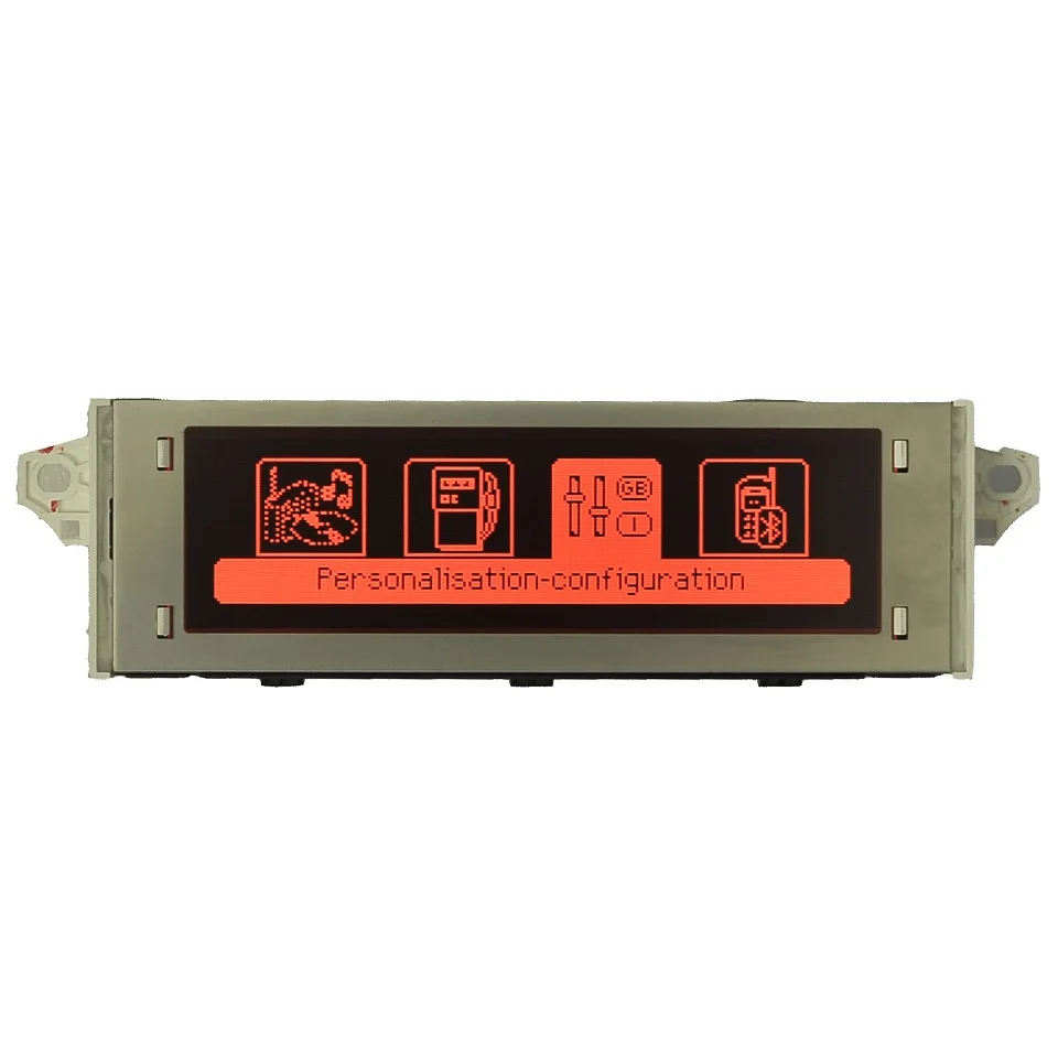 Cheap Car Screen support USB and Bluetooth Display red monitor 12 pin Suitable 307 207 408 C4 C5 Red Screen 12 pin