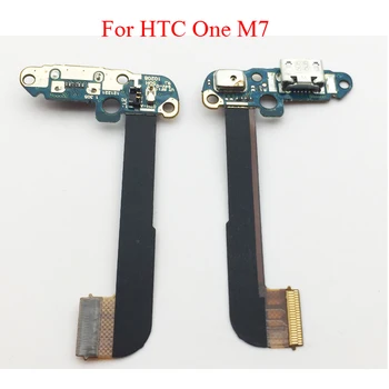 

10 pcs/lot Original USB Connector Charging Port Flex Cable Ribbon For HTC One Dual Sim 802t 802d 802w /One M7 801e