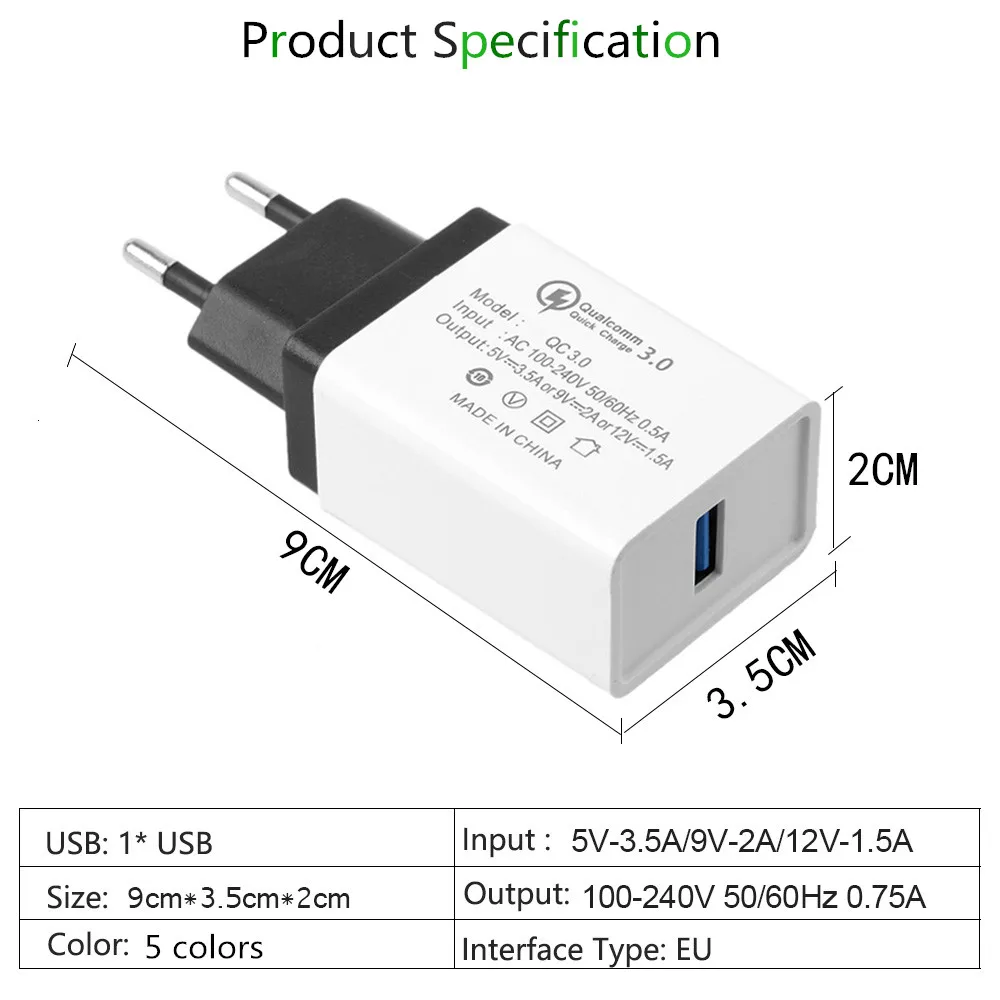 5V 3.5A Быстрая зарядка 3,0 Быстрая зарядка зарядное устройство для телефона для Asus ZenFone ZE551ML ZE500KL ZE550KL ZE520KL дорожный настенный адаптер