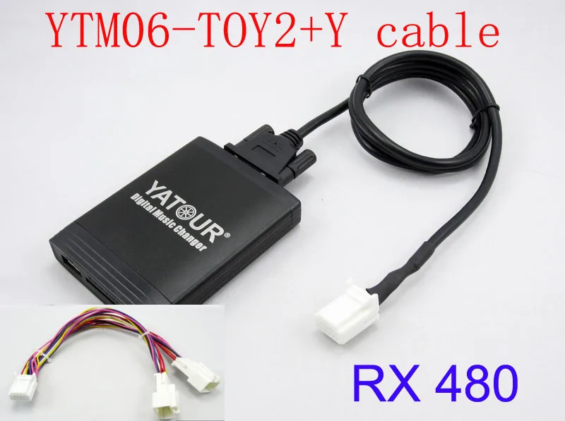 Yatour для Toyota Lexus RX 480 RX 300 RX 330 RX 350 2004-2009 с Y КАБЕЛЬ navi Стерео USB SD MP3 плеер Bluetooth адаптер 6+ 6 pin-код