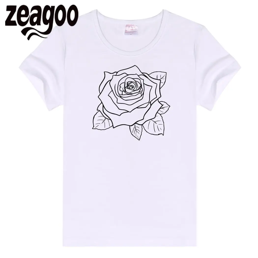 Zeagoo тонкий Повседневное экипаж шеи Для женщин Fit мягкий короткий рукав Футболка