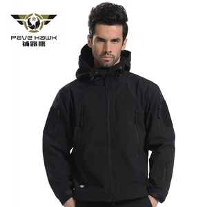 Флисовая Куртка Для мужчин флис Водонепроницаемый ветрозащитный Теплый зимний Камуфляж ветровка Пеший Туризм Охота пальто куртка в стиле милитари прочные - изображение