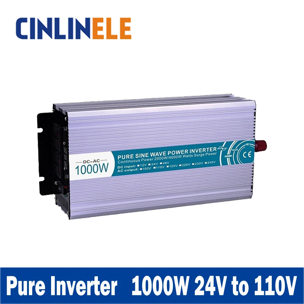 

Smart Series Pure Sine Wave Inverter 1000W CLP1000A-241 DC 24V to AC 110V 1000W Surge Power 2000W