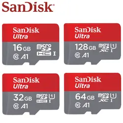 Карта памяти SanDisk A1 128 GB 100 МБ/с. micro SD карта 32 gb class 10 SDXC 64 gb Ultra SDHC 32 gb 16 gb UHS-I памяти флэш-карты памяти