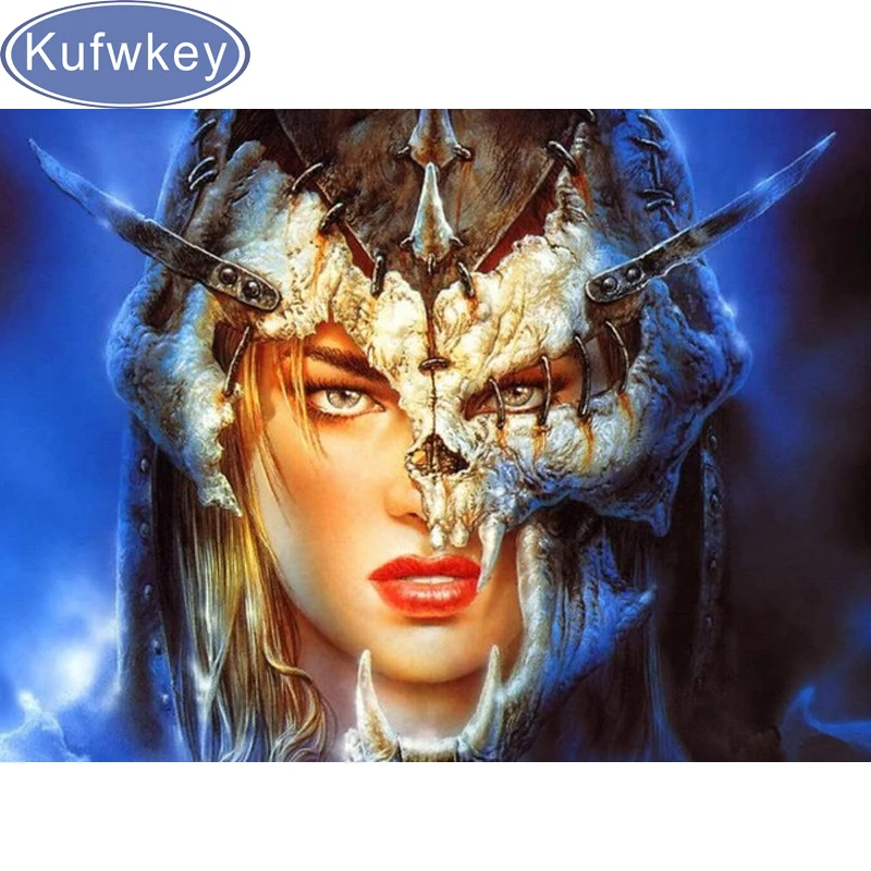 

5D DIY Diamond Painting,wolf woman,Sexy Woman,Mosaic Rhinestone,Cross Stitch Needlework stickers,full square Diamond Embroidery