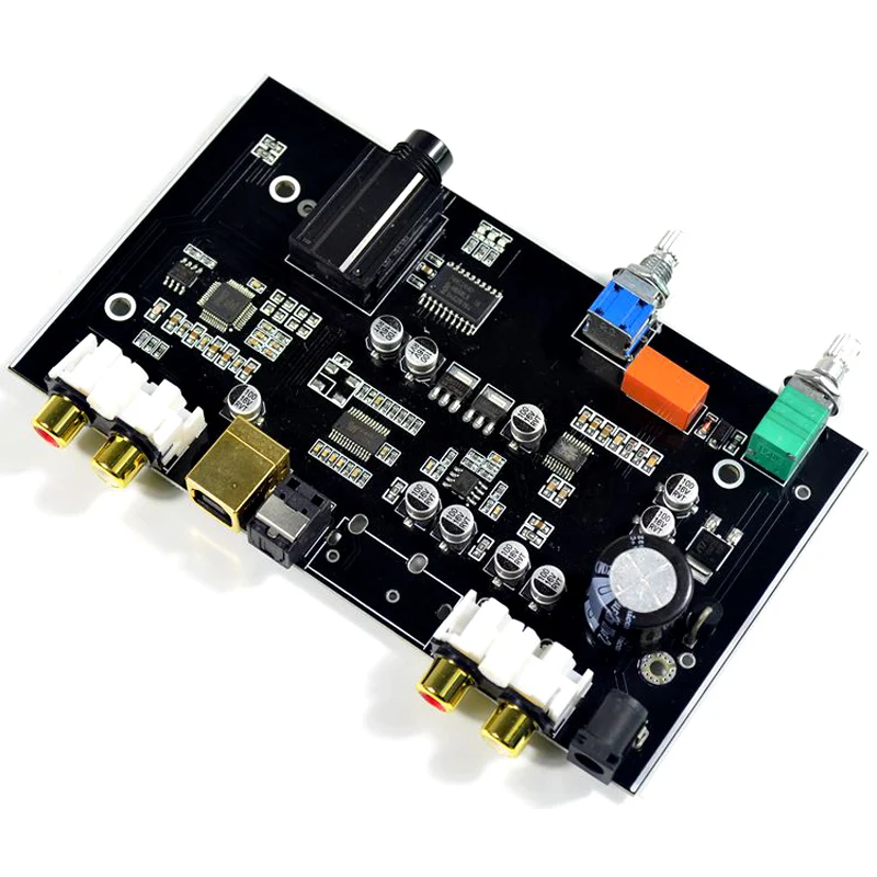 PCM5100 MS8416 оптический USB вход NE5532 OP DAC плата 24 бит 192 к с аудио регулятором громкости DC 12 В B9-007