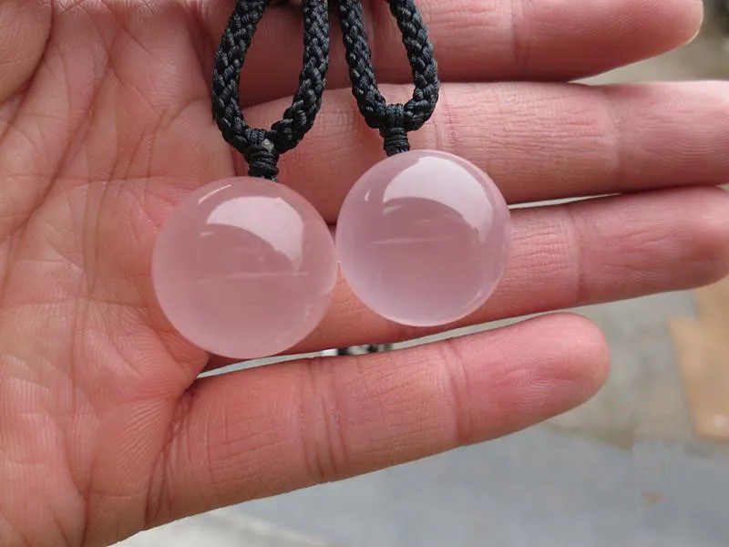 1PCS Natural white crystal ball pendant necklace in Stones from Home & Garden on