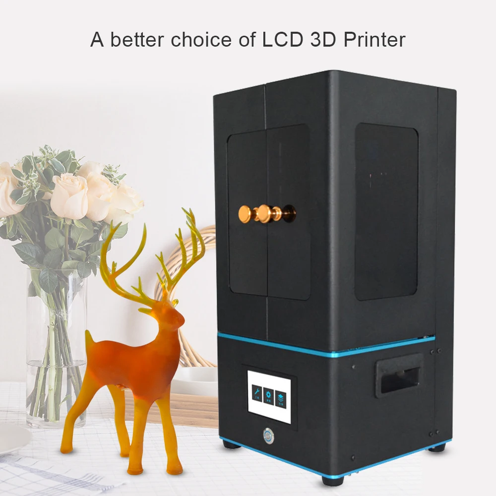 Tronxy ЖК 3d принтер УФ смоляный светильник-лечение DLP/lcd Impresora настольное Использование УФ смола