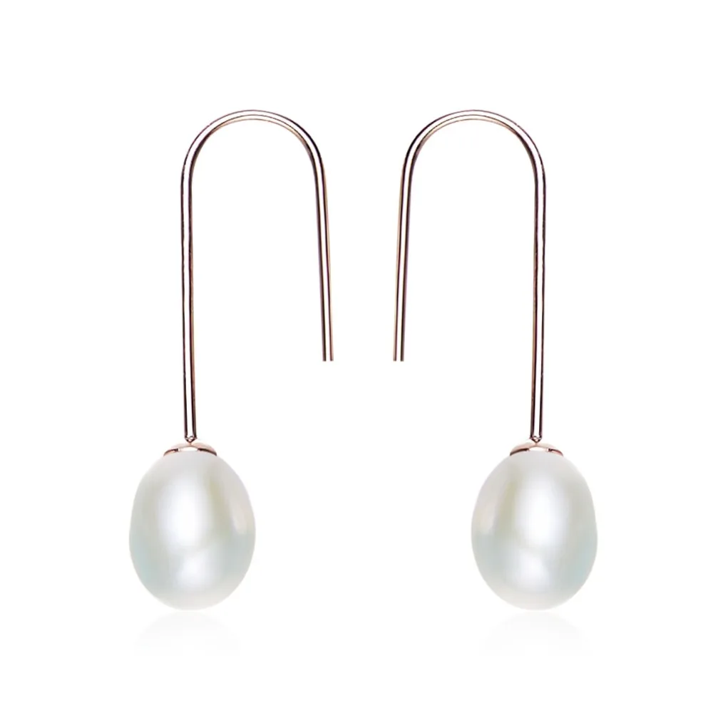 

TYTW Fashion Pearl Earrings Natural Freshwater Pearl Jewelry Stud Earrings 925 Sterling Silver Jewelry For Women Lady Gift