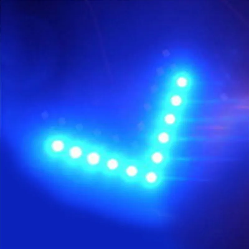 2 шт. модный стиль 14 SMD Светодиодная панель со стрелкой автомобильный зеркальный