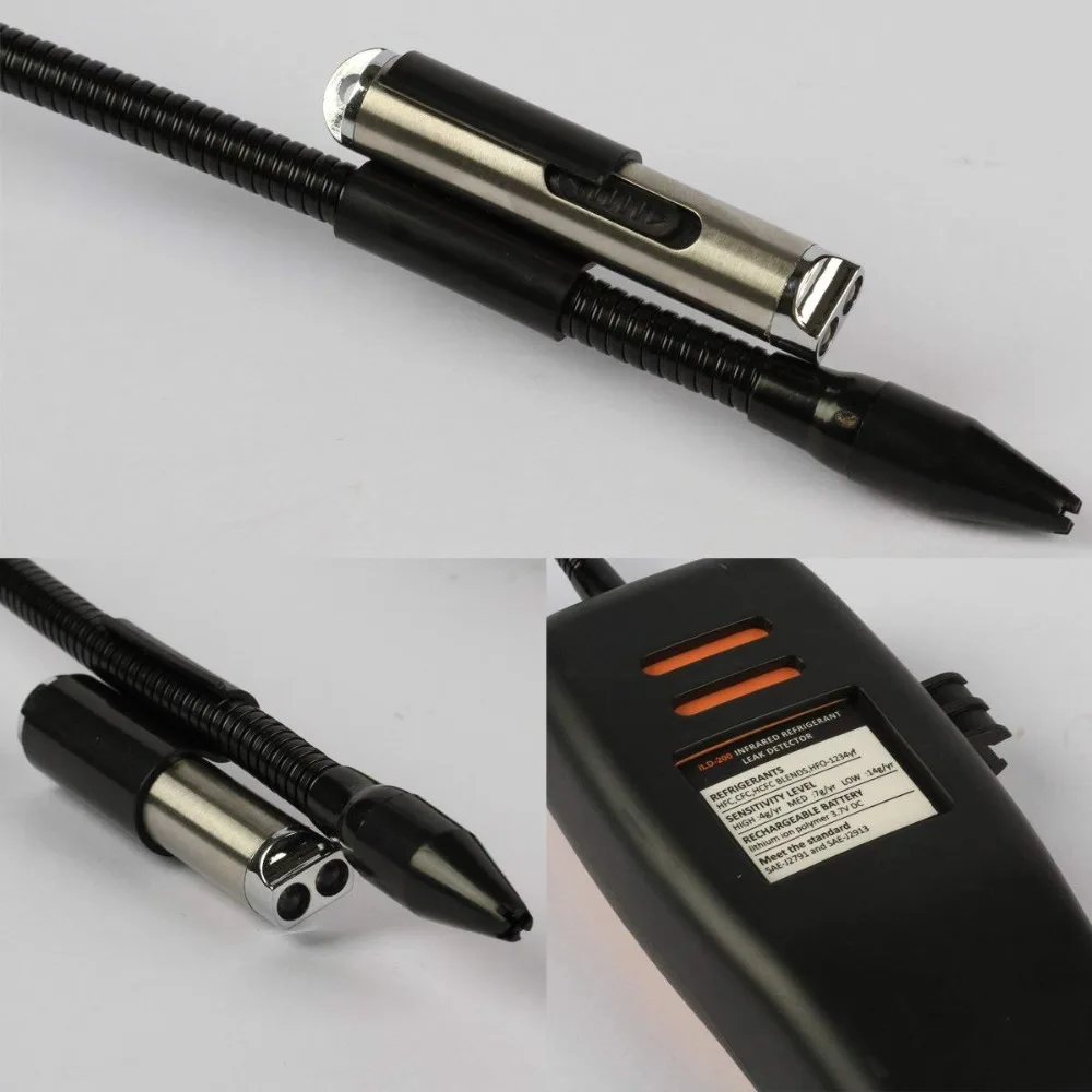  ILD-200 Advanced Refrigerant Leak Detector Halogen Leakage High Sensitivity Portable Case 10 Years'
