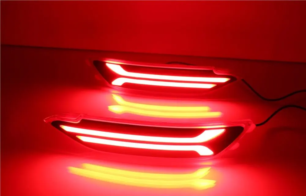 

eOsuns led rear bumper light, driving lamp, moving brake light, turn signal for hyundai tucson 2015-16, wireless switch control