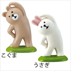 zakka decoration mini bear Figurines Miniature Kawaii Rabbit resin Garden Figures Lovely concombre cute rabbit gifts for child | Дом и сад