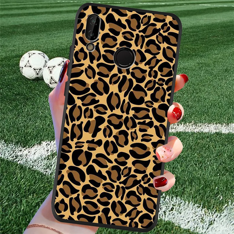 Leopard marble For Huawei P8 P10 P20 P30 Mate 10 20 Honor 8 8X 8C 9 V20 20i 10 Lite Plus Pro Case Cover Coque Etui Funda Capa