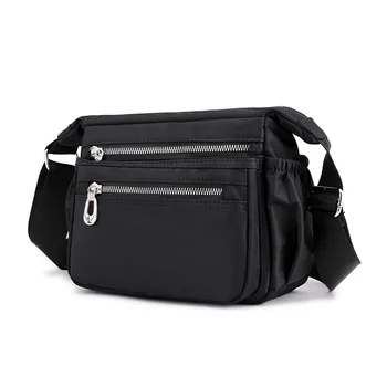 

BOBO Women's Messenger Bags Waterproof Nylon Ladies Handbags Multi-pocket Solid Hobos Casual Shoulder Bags Female Crossbody Bags