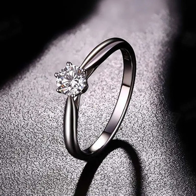 Обручальное кольцо, белое золото/розовое золото, австрийский кристалл, циркониевое кольцо, рождественский подарок для женщин, свадебные ювелирные изделия, кольца
