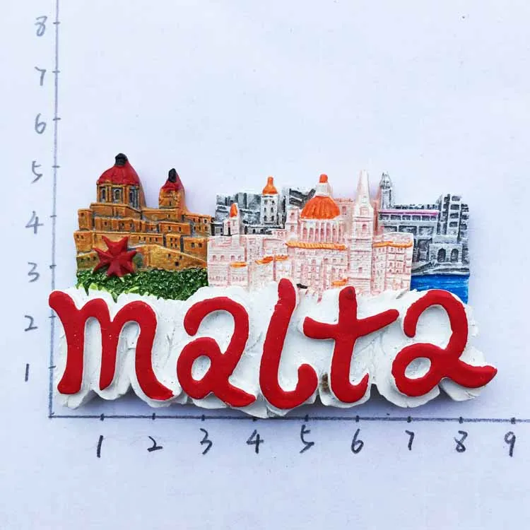 Travel in Malta Fridge Magents Tourst Souvenirs Refrigerator Magnetic Stickers Home Decorations