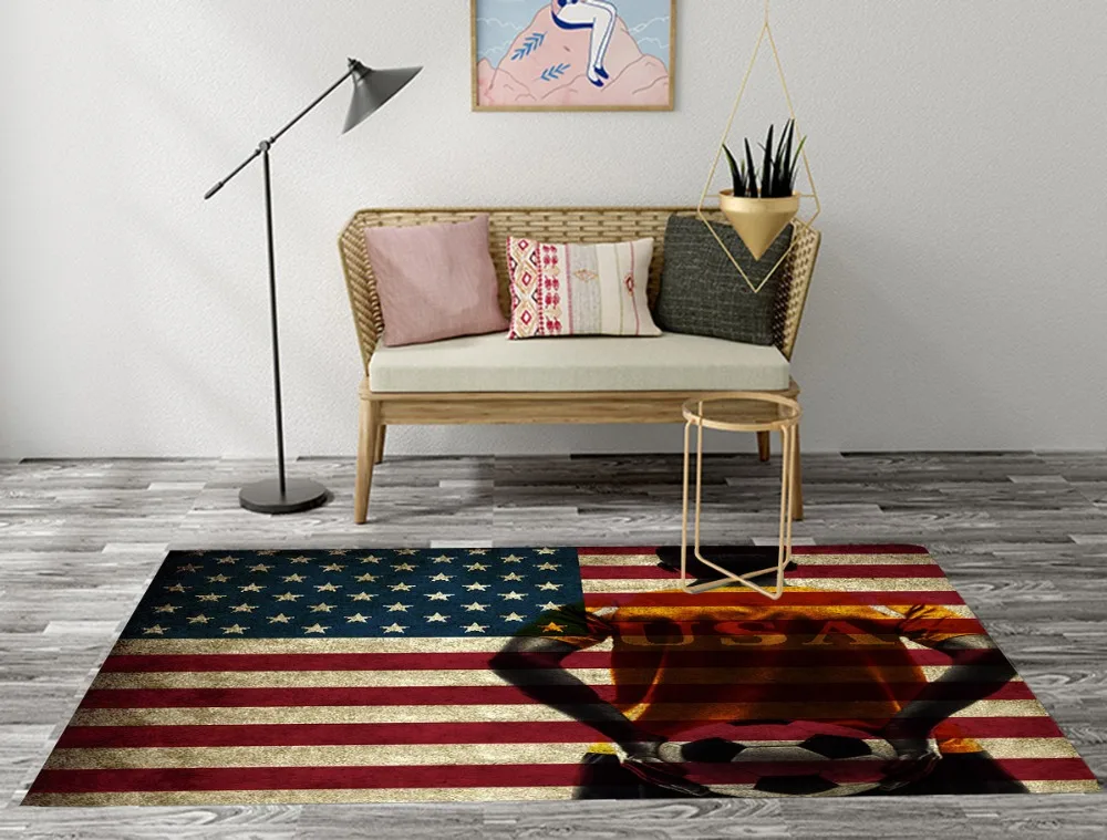 LB USA National flag Коврик для прихожей Football коврики гостиной подушка детской комнаты