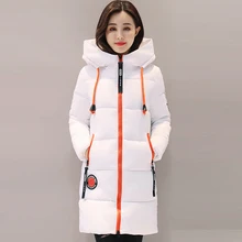 Fashion Snow Coat Women Parka 2017 Winter Coat Women Jacket Long Thick Slim Ladies Coats Outerwear Parka Jacket Female QH0536