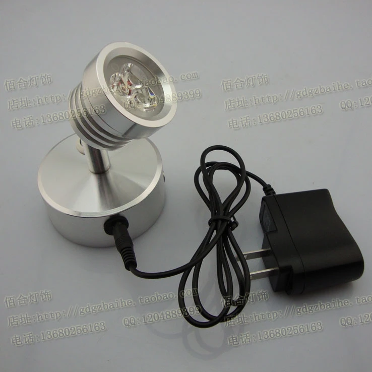 Прожекторы Светодиодный счетчик заряда батареи без коробки питания магазин фон лампы для витрины настольная лампа