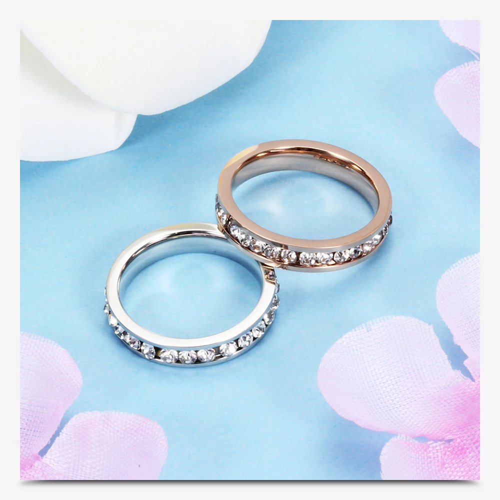 Обручальное кольцо повседневные ювелирные изделия аксессуары женское кольцо из нержавеющей стали для свадеб и мероприятий