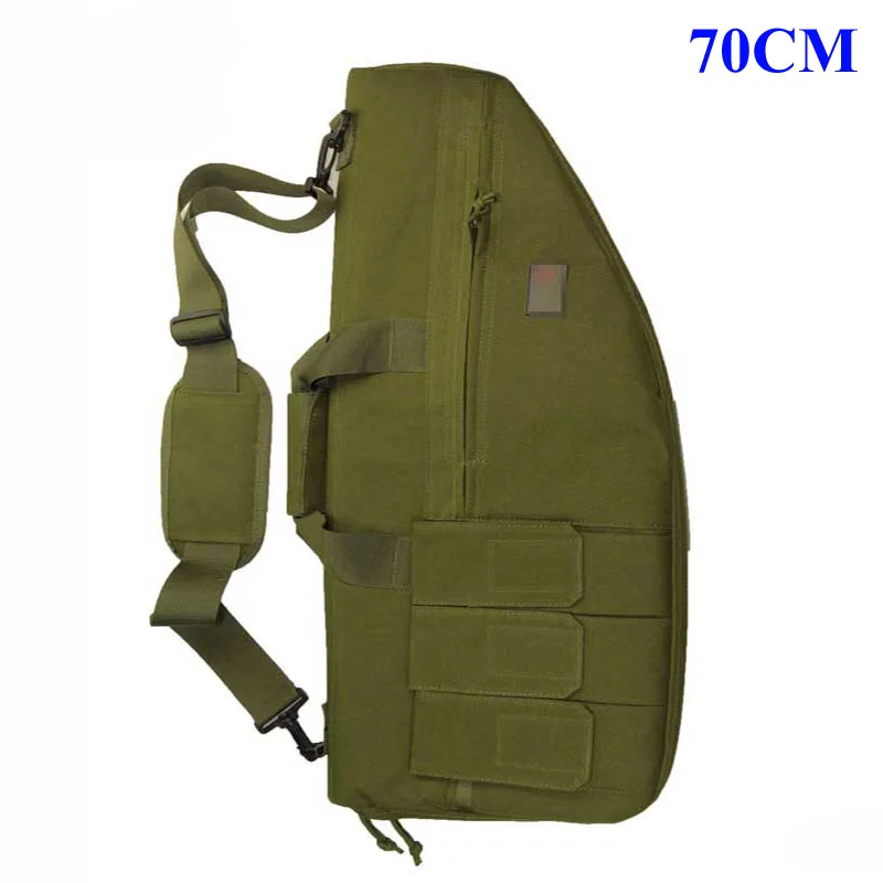 Военная Тактическая Сумка для оружия чехол для винтовки ружья сумка для переноски через плечо для страйкбола пейнтбола охотничья защитная сумка с поролоновой накладкой - Цвет: 70CM Green