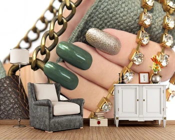 

Custom modern wallpaper, diamonds and nail murals for living room sofa shop background home decor wallpaper