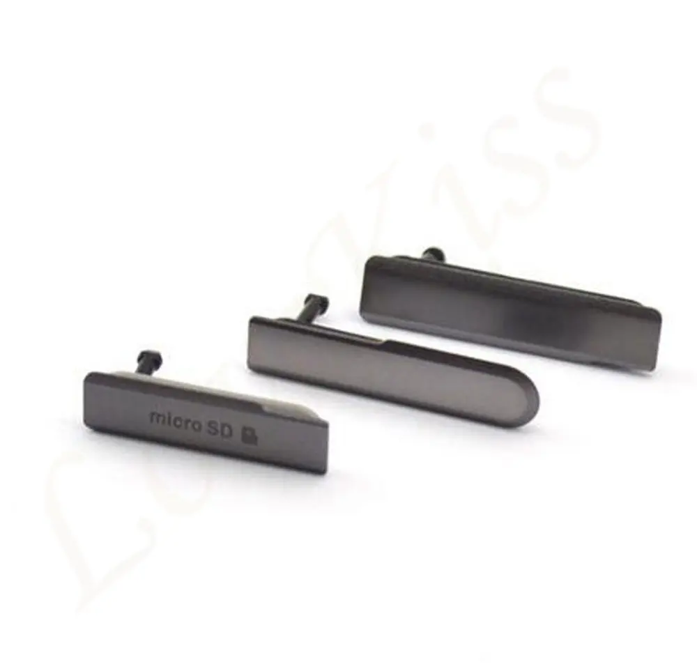 Black Z1mini sim-карта Micro SD usb зарядный порт Слот блок Крышка для sony Xperia Z1 Compact Mini M51W D5503 пылезащитный чехол - Цвет: Black