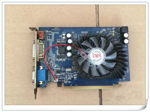Used original video card for Colorful Thunderstorm 5550 Gold Edition 512M DDR3 128bit support HDMI new fan