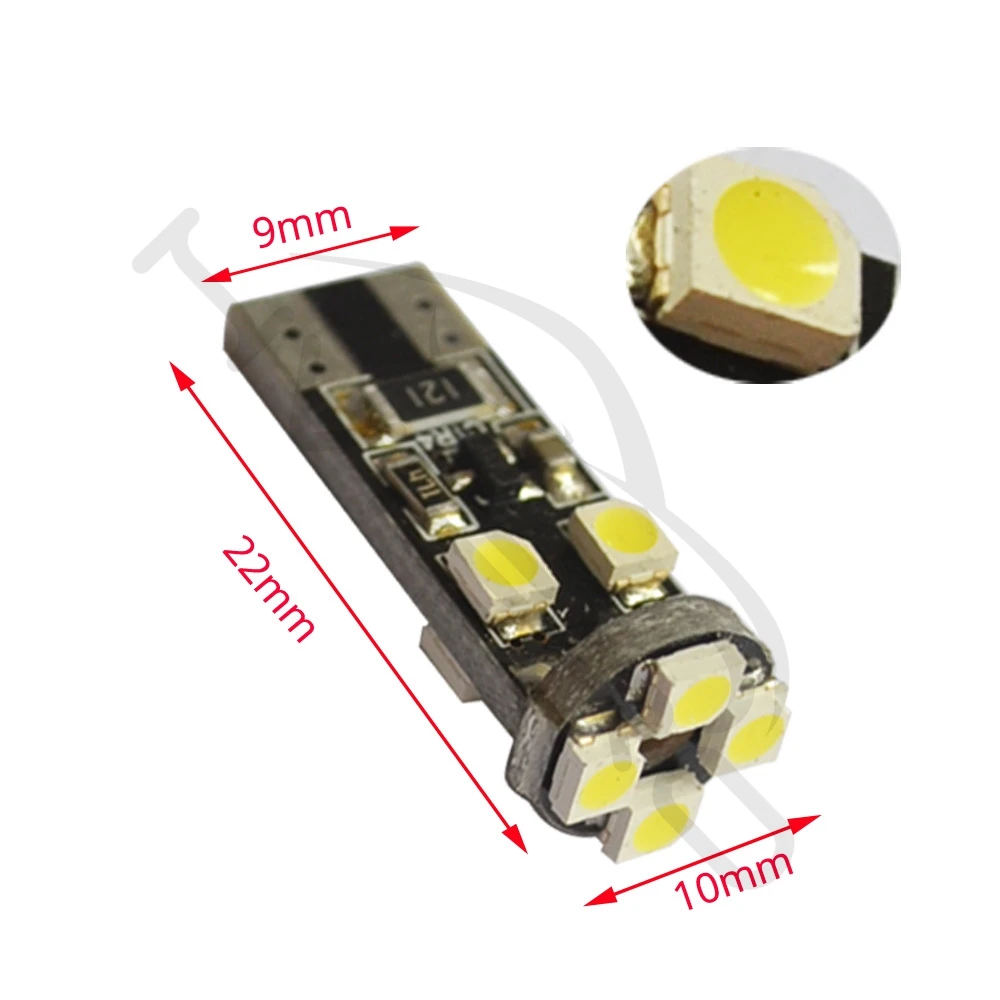 10X ксеноновые лампы белый 194 3528 8 Smd без ошибок OBC Автоматическая внутренняя СВЕТОДИОДНАЯ подсветка Свет габаритные огни резервного освещения, сигнализирующий фонарь