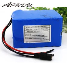 AERDU 3S12P 12V 30Ah 11,1 V 12,6 V высокомощный перезаряжаемый литий-ионный аккумулятор с 60A BMS для устройства мощностью 700 Вт, например. Инвертор