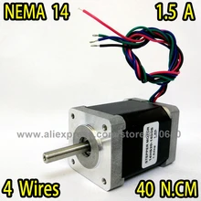 FREE SHIPPING stepper motor 14HS20-1504S L52mm Nema14 with 1.8deg 1.5 A 40 N.cm with bipolar 4 lead wires FREE SHIPPING stepper motor 14HS20-1504S L52mm Nema14 with 1.8deg 1.5 A 40 N.cm with bipolar 4 lead wires