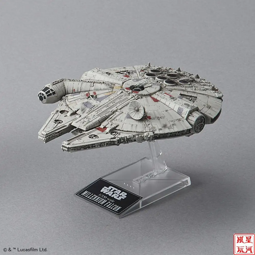 Bandai Звездные войны 1/1000 Blokade Runner 1/350 MILLENNIUM FALCON 006 Коллекция фигурка для фанатов подарок на праздник