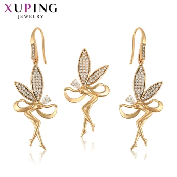 

Xuping Exquisite Set for Women Charms Style Popular Design Imitation Jewelry Sets for Nice Birthday Gifts 65458