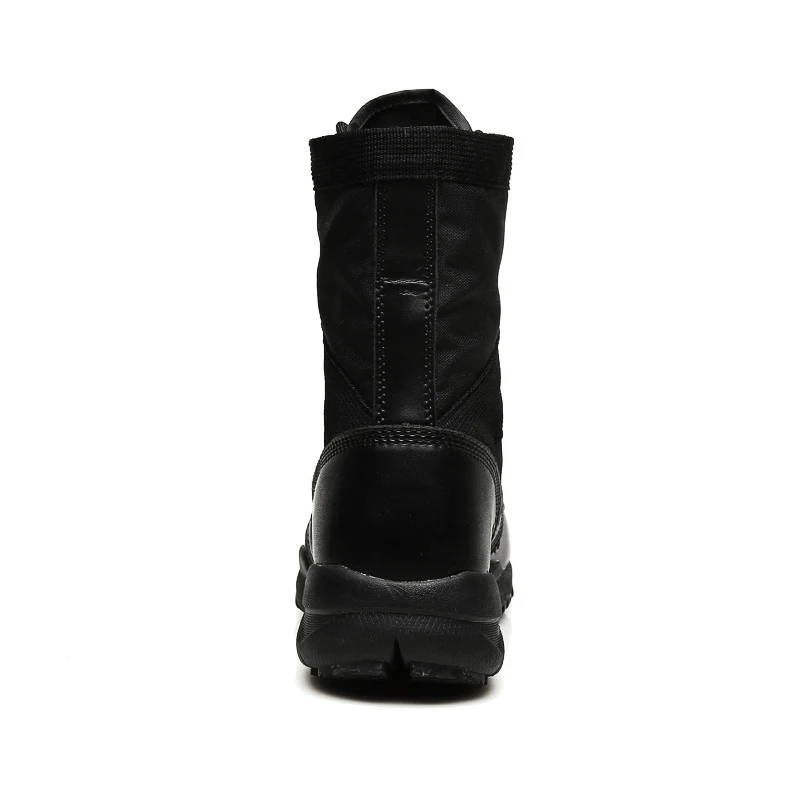 Satety Exército Militar Dos Botas Qualidade Lace Unisex Moda Do up De black Pu Homens Masculinas Tornozelo Rebanho With Khaki Motorcyble Flock Sapatos Alta Homass OqZTCT