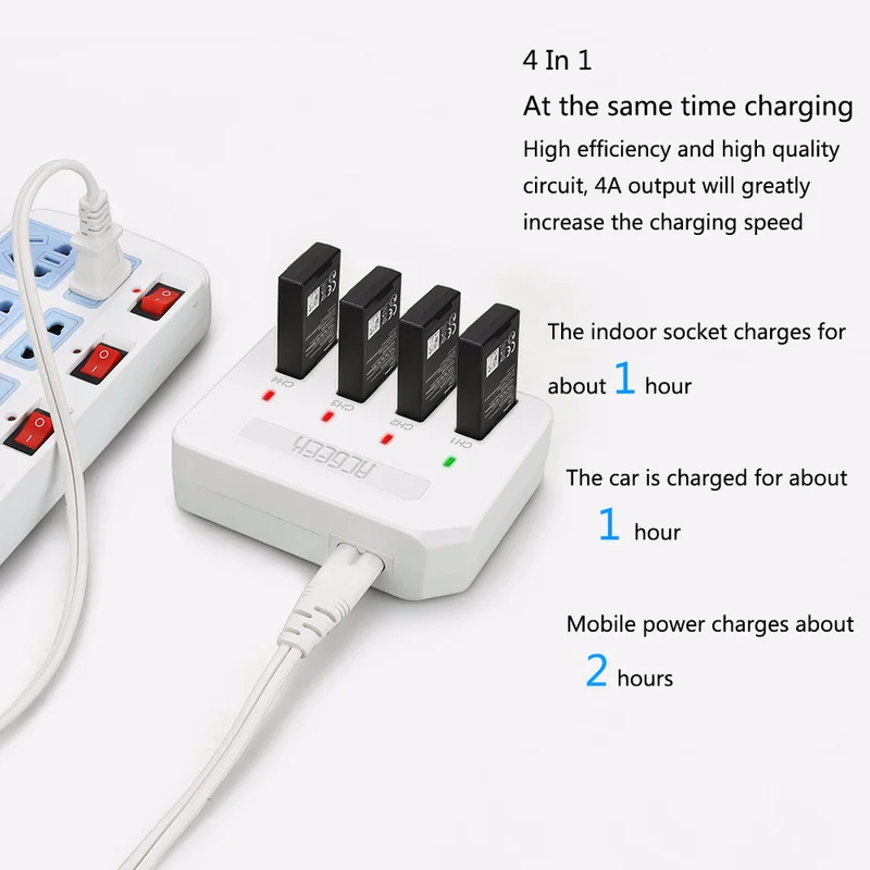Зарядное устройство для аккумулятора DJI tello USB/DC/AC 4в1 многофункциональная