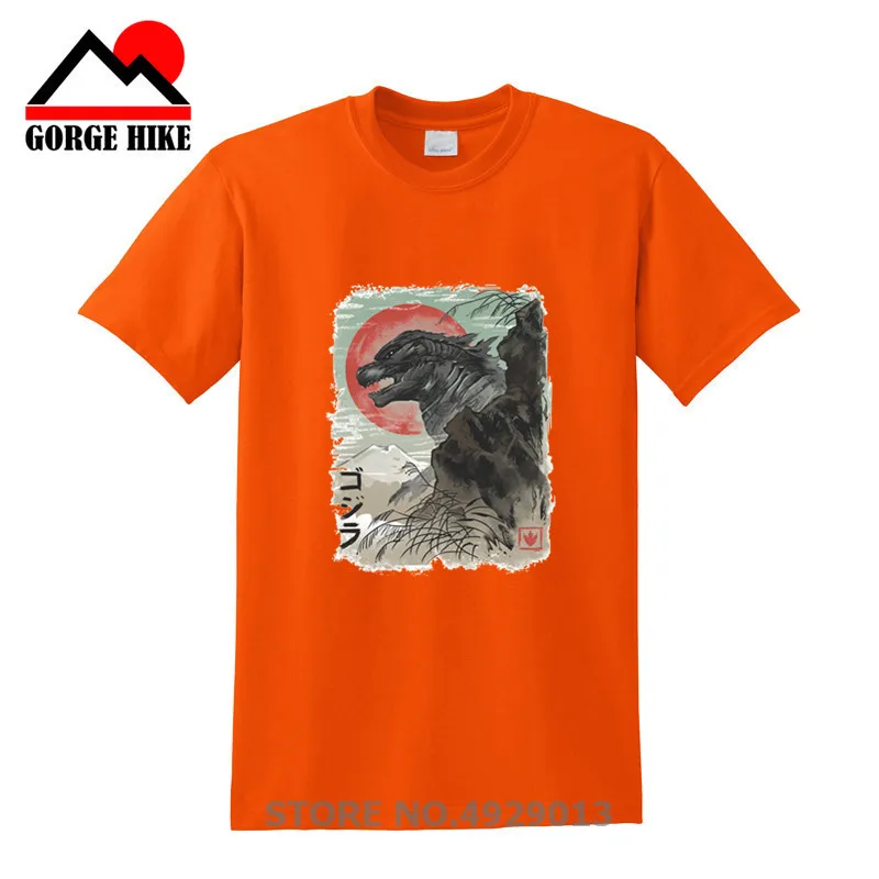 

Cool Japan JDM style King Kaiju T shirt men Rising Kaiju T-shirt Alien Dragon Tshirt Jurassic harajuku Retro Monster Teeshirt