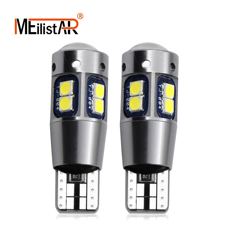 

2PCS Car Auto LED T10 Canbus 194 W5W 10 SMD 3030 LED Light Bulb No Error LED Light Parking T10 LED Car Side Light Car Styling