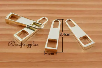 

#5 zipper pull zinc zipper puller Standard style light gold 3.4cm x 1cm H75